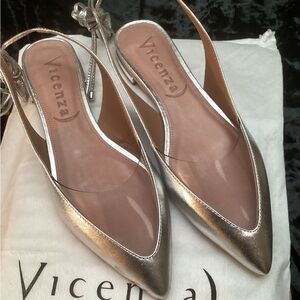 Vicenza Silver Women's Flats